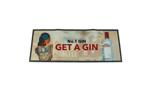 Large Premium Rubber Bordered Bar Runner
